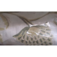 Crewel Fabric Tree of Life Classic White Linen