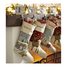 Crewel Embroidered Seasonal Stockings