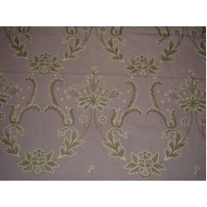 Crewel Fabric Bloom Lilac Cotton Duck