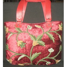 Crewel Susan Passion Red Tote