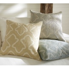 Crewel Pillow Brielle Grey Crewel Embroidered Pillow Cover