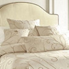 Crewel Pillow Belle Vigne Off White Cotton Duck (18x18)