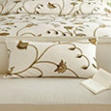 Crewel Pillow Vendanges White Cotton Duck 