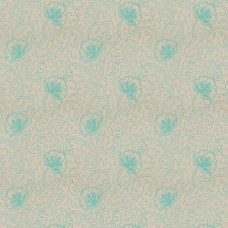 Crewel Fabric Ezana Turquoise