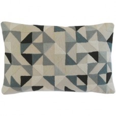 Crewel Pillow Harlequin Natural Linen