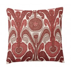 Crewel Pillow Kenmare Ikat Cotton Duck