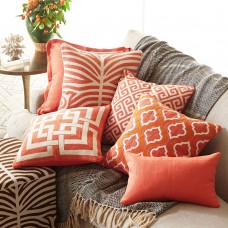 Crewel Pillow Moroccan Fire Cotton Duck