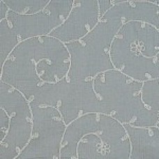 Crewel Fabric Parlor Slate Cotton