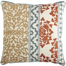 Crewel Pillow Rambagh Gold Cotton Duck