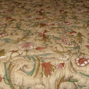 Crewel Bedding Curve Desert Sand Silk Organza