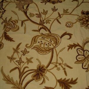 Crewel Fabric Chelsea Gold Cotton Duck
