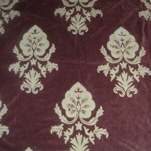 Crewel Fabric Konark Turkish Coffee Cotton Velvet