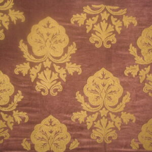Crewel Fabric Konark Gold on Harvestcoffee Cotton Velvet