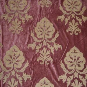Crewel Fabric Konark Tan on Harvest Coffee Cotton Velvet