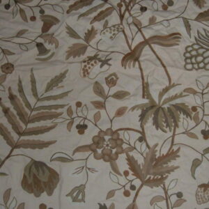 Crewel Fabric Lolita Cream Cotton
