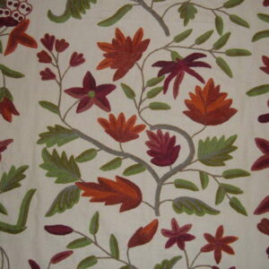 Crewel Fabric Mysore Pink Pine Cotton Duck