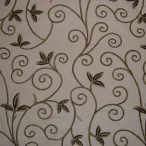 Crewel Fabric New Jessica Off White Cotton