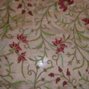 Crewel Fabric Rosalind Raw Silk Organza