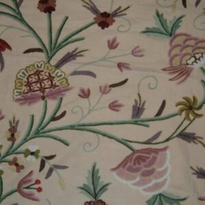 Crewel Fabric Tree Of Life Sweet Pine Cotton Duck
