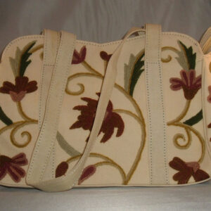 Crewel Handbag Honey Sweet Pine Cotton