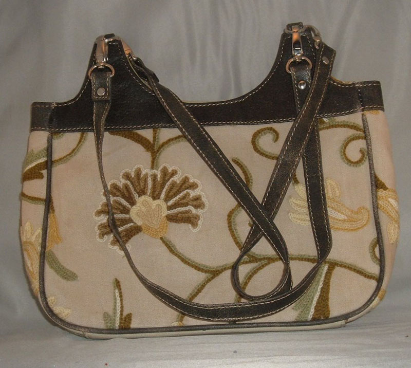 Crewel Handbag Kangaalposh Natural Shock Cotton