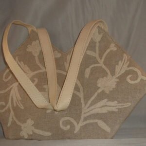 Crewel Handbag Tech Club Linen