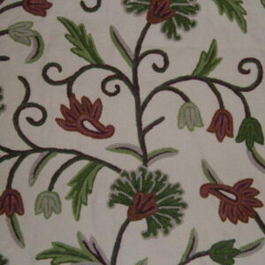 Crewel Fabric Angel Sweet Pine Cotton Duck