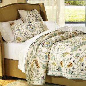 Crewel Bedding Medallion Sweetpine Cotton Duck Duvet Cover