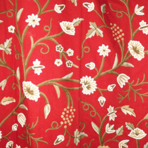 Crewel Drape Grapes Dreams Exotic Red Cotton