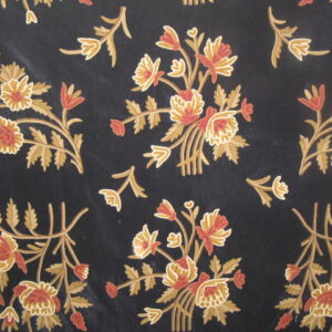 Crewel Fabric Alagposh Black Nocturn Cotton Velvet
