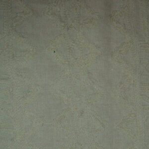 Crewel Fabric Chariot White on Vanilla Linen