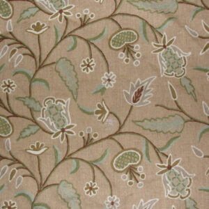 Crewel Fabric Dedar Brown Dyed Jute
