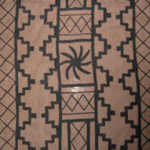 Crewel Fabric Juggernaut Black on Dark Melange Wool