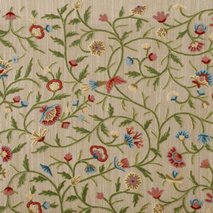 Crewel Fabric Julliet Multi Cotton Velvet