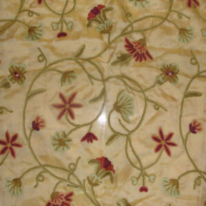 Crewel Fabric Phulk Haygold Silk Organza