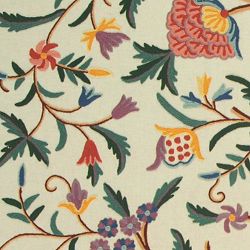 Crewel Fabric Tree of Life Multi Cotton Duck