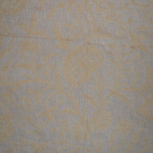Crewel Fabric Tree of Life White on Jasmine Linen