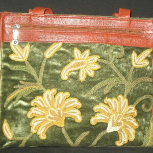 Crewel Almond Flora Green Tote