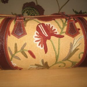 Crewel Handbag Marigold Goldenferns Cotton