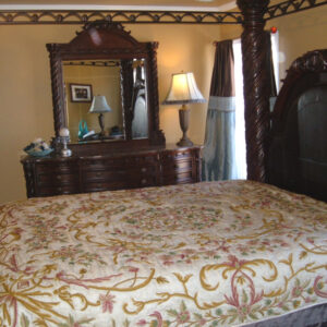 Crewel Pillow Euro Sham Art Nouveau Peach Puff Silk Organza