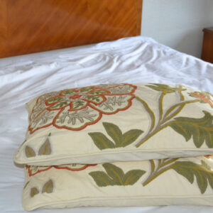 Crewel Pillow Giverny Sweetpine Cotton Duck Standard20x26