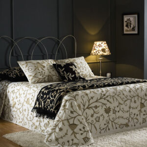Crewel Pillow Tree of Life Neutrals on Classic Silk Organza